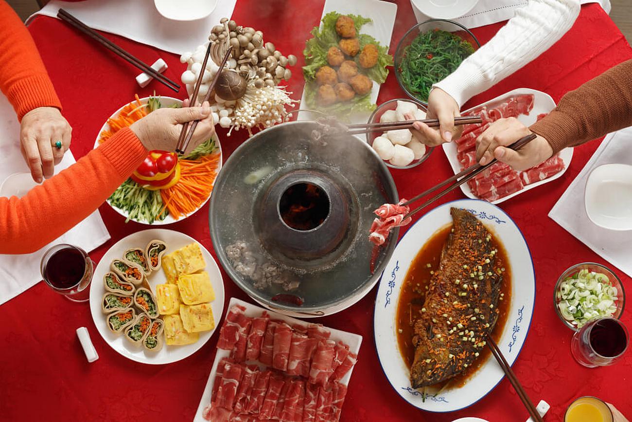 Новогодний ужин в Китае