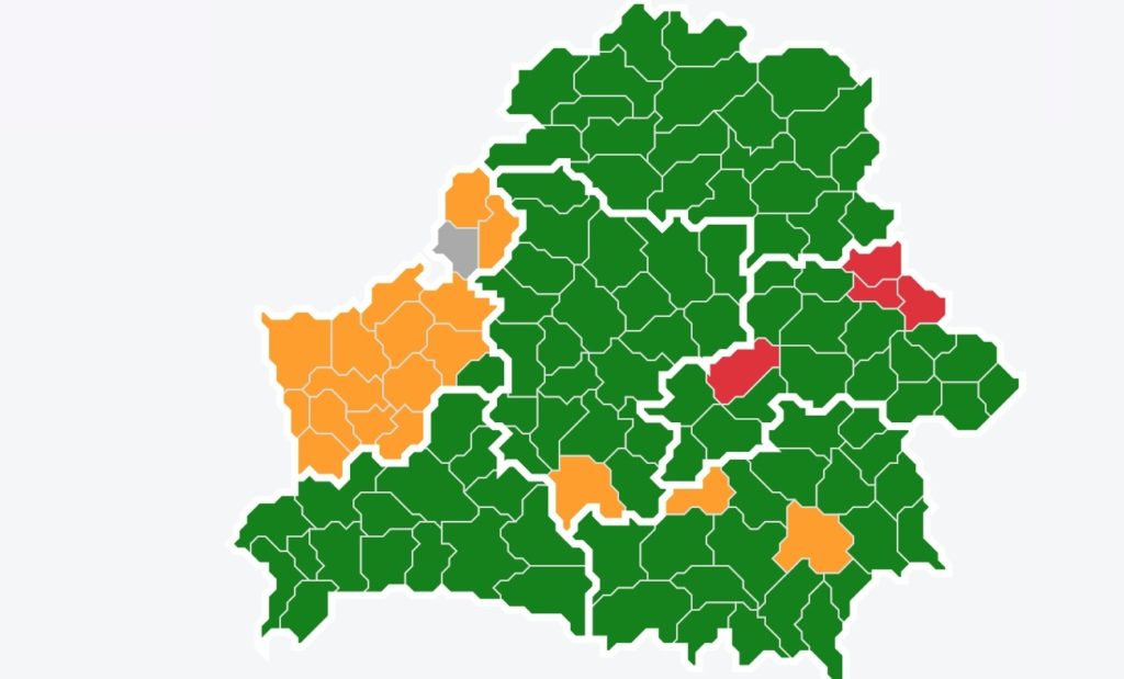 Карта дождя гродно