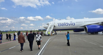 «Белавиа» презентовала в Минске борт Airbus A330-200 — это новый тип самолета во флоте авиакомпании   